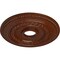 Ekena Millwork Oldham Medallion (Canopies up to 8 5/8"), 18"OD x 3 3/8"ID x 7/8"P, Burnished Mahogany Crackle CM18OL1BMC - alternate 2